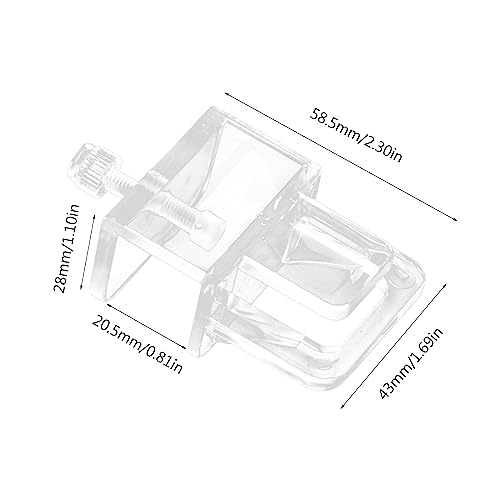 6 Pieces Fish Aquarium Anti-Escape Net Clip Glass Acrylic Holder Bracket Tools for Aquarium Fish Anti-Escape Tool