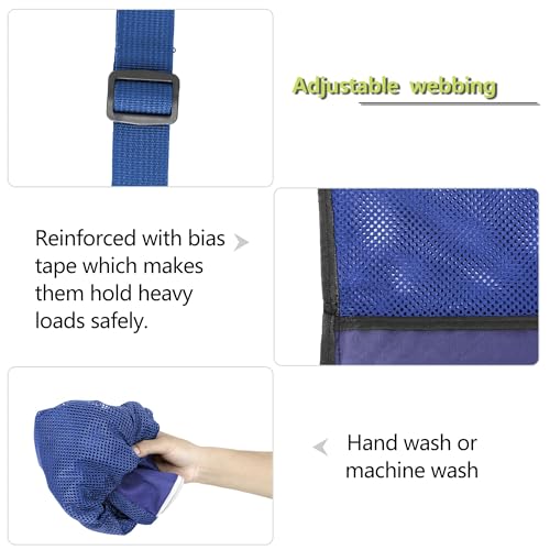 BeeGreen Mesh Drawstring Bag Swim Backpack for Beach Pool Sports Gym Draw String Cinch Bags for Swimming Soccer Basketball Gear Blue - color: Blue, style: Mesh Bag