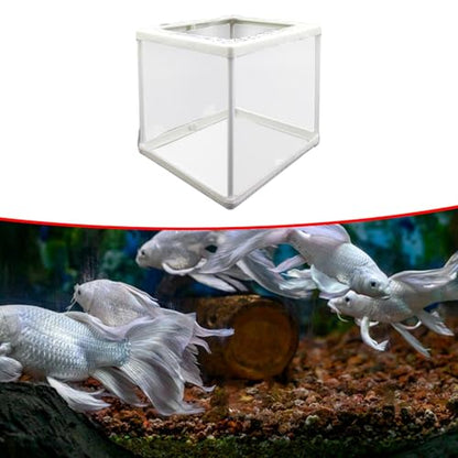 2X Aquarium Net Breeding Net Hatching Mesh Aquarium Box Feeding Container Clown