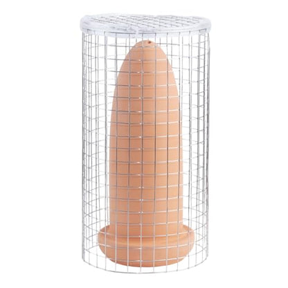 Saim Fish Breeding Cones Cave, Ceramic Spawning Breed Cone, 9.94 inch | Spawning Slates for Fish Tank, Spawning Barrels for Discus Fish Angelfish, with Isolation net