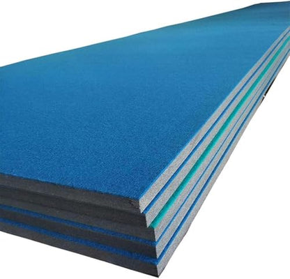 Gymnastics Tumbling Mat 1.6" Thick – Non-Slip Carpet Surface, Unfoldable Wrestling Mat for MMA, Cheerleading, Home Gym, 4'x8' Exercise Foam Mat - color: Black, size: 118*35.82*1.6