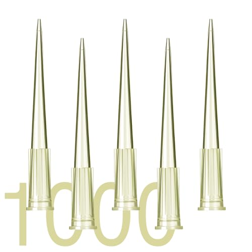 Pipette Tips 200uL 1000pcs, Universal Pipetting Tips, DNase/RNase Free and Pyrogen Free, Low Retention, Laboratory Liquid Handling, Autoclavable, Polypropylene (PP) - size: 200uL(1000PCS)