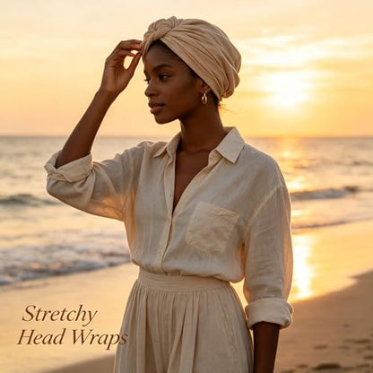 Hijab Scarf for Women, 3PCS Set with Undercap and Hijab Clip Lightweight Modal Muslim Head Wrap Scarf for Daily - color: Sy20-beige Hijab+white Undercap