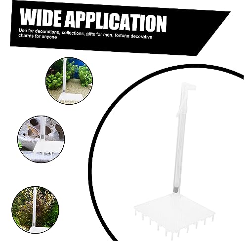 POPETPOP 1Set Aquarium Divider of Undergravel Partition Grid with Splicing Tube for Flexible Tank Compartment Durable Easy Installation for Fish Tanks