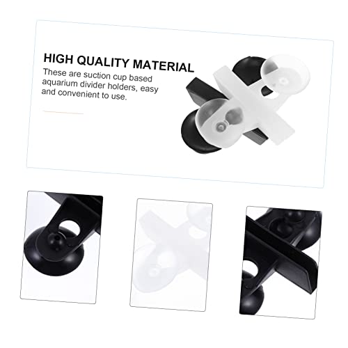UPKOCH 20pcs Aquarium Divider Isolation Holders for Fish Tank Compartmentalization Easy Installation Safe for Fish Compatible Glass Panels
