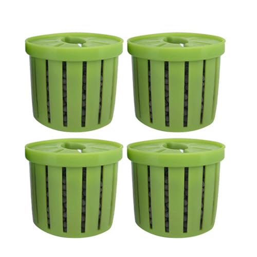 16lots Plant Container Aquariums Planting Basket for Homes and Public Aquariums Water Plant Fixing Basket - color: White