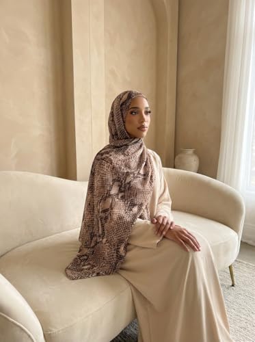 Stylish Premium Modal Viscose Hijabs for Women - color: Snakeskin