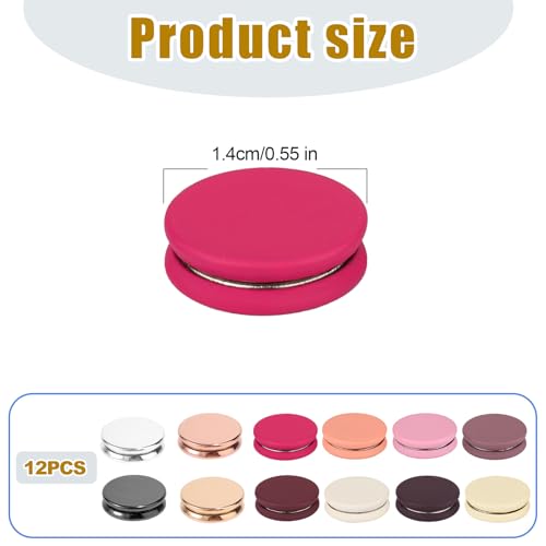 12pcs Hijab Magnetic Pins, Strong Hijab Magnets Multi-Purpose Scarf Clasp Pinless Brooch Buttons for Women Scarves Clothes Dress (Color A) - color: Color a