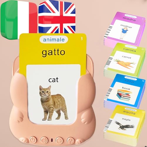 Talking Flash Cards Bilingual - Italian English Flashcards Kids - color: Italian