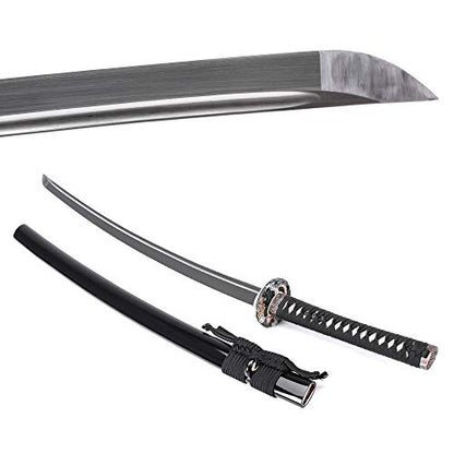 siwode Katana Handmade Full Tang Sharp, Alloy Tsuba Japanese Samurai Sword High Carbon Steel 1060,T10 1095, 40-Inch - color: Cloudy-Dragen