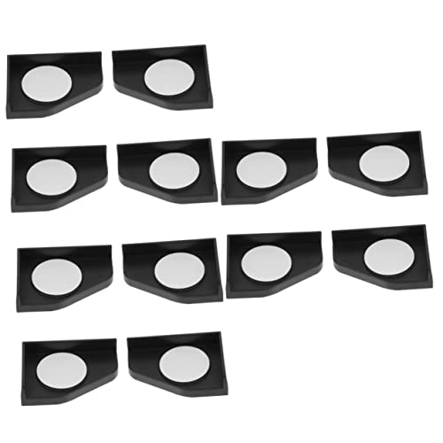 balacoo 12pcs Thickened Fish Tank Corner Pads Collision Cushions for Aquarium Adhesive Shockproof Guards for Tabletop and Furniture Safety