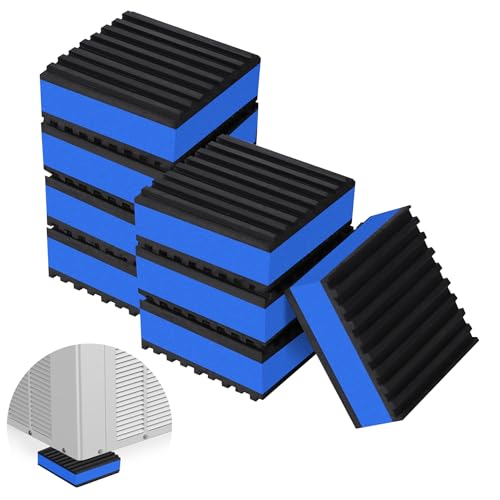 ToLanbbt 8 Pack Anti Vibration Pads for Washing Machine 2"x2", 7/8"T EVA Mechanical Damping Vibrating Sound Isolation Pad Rubber Isolator Mat for Compressor, Air Conditioner, Washer, Dryer, Treadmill - size: 2'' X 2'' X 7/8"