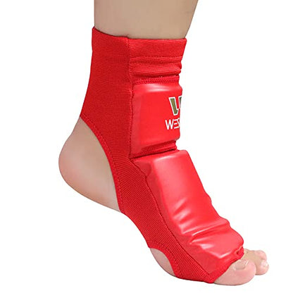 WESING Pro Instep Guard Foot Guard for Martial Arts Muay Thai MMA - color: Black, size: Large