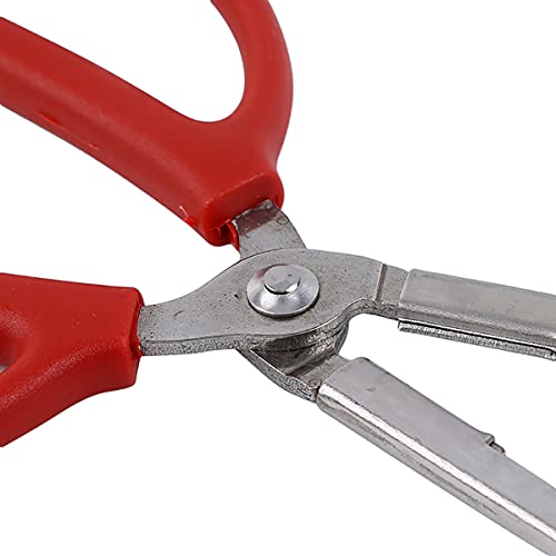 Crab Tongs - Set of 2 Multi-Function Clip Scissor Tongs, Anti-Slip Clamp, 15-Inch Long