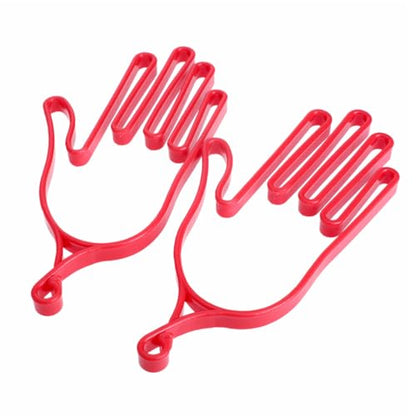 MUXSAM Golf Gloves Stretcher Holder Keeper Hanger Gloves Support Frame Golf Gloves Holder Rack Dryer Shaper Tool Accessories for Golfer Gloves Maintenance(1 Pair 2Pcs) - color: Red
