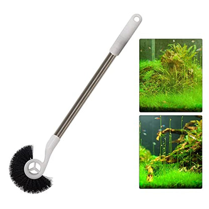 Fish Tank Cleaning Brush, Long Handle Aquarium Cleaning Tool, Reusable Algae Scrapers Cleaner Tools, Cleaning Aquarium Brushes for Cleaning Glass - color: 55cm