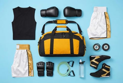 Personalized Boxing Duffle Bag with Name – Durable Gym Bag for Fighters, Custom Training Gear Bag with Shoe Compartment for Gloves & Equipment - color: Pink, style: Boxing