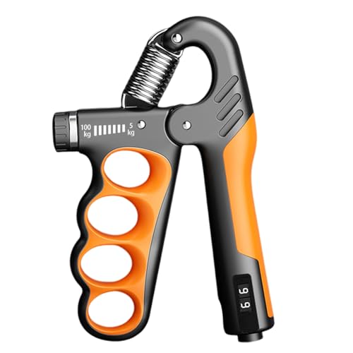 Grip Strength Trainer with Hand Grip Strengthener, Hand Grip Strength Trainer Mechanical Countable 5-100KG Adjustable Men Women Forearm Exerciser Muscle Strengthener Developer Fitness Equipm