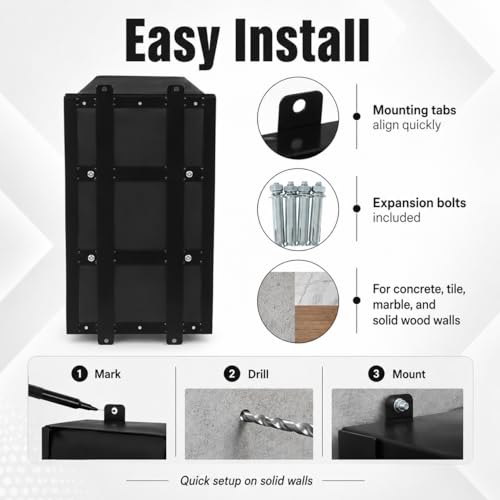 Wall Mount Boxing Training Bag - Uppercut Boxing Training Punching Target - Heavy Punching Bag for Adults for Bedroom/Living Room/Gym - color: Black (15.7*11.8*27.5 Inch)