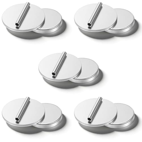 5 Pairs Invisible Magnetic Brooch Pin Converter Mini Magnetic Clasps for Clothing Metal Pin Backs Magnet Metal Lapel Pins Brooch Holder Converter for Hijab Scarf Shawl Thin Fabric