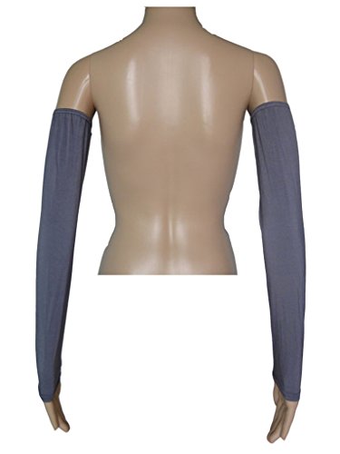 Women's Muslim Modal Arm Stretch Sleeves Cover - color: Gray