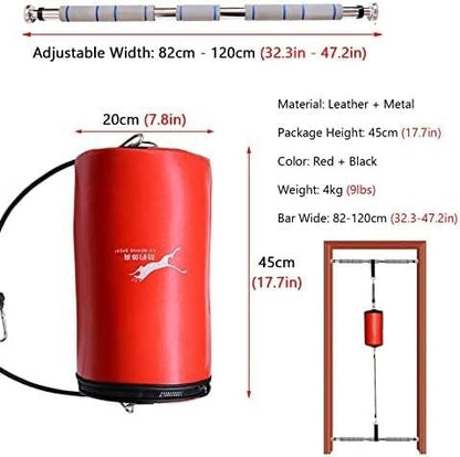 Speed Bag for Boxing, Punching Bag with Stand Adult, Large Boxing Speed Bag Doorway Double End Punching Ball, Portable Reflex Bag for Reaction, Agility, Fight Skill