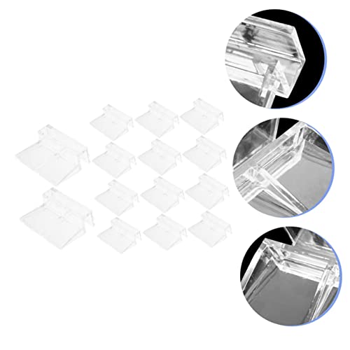 GALPADA 16pcs Aquarium Lid Support Clips Fish Tank Cover Holders for Sturdy Acrylic Brackets to Prevent Fish from Jumping for Open Aquariums and Tanks