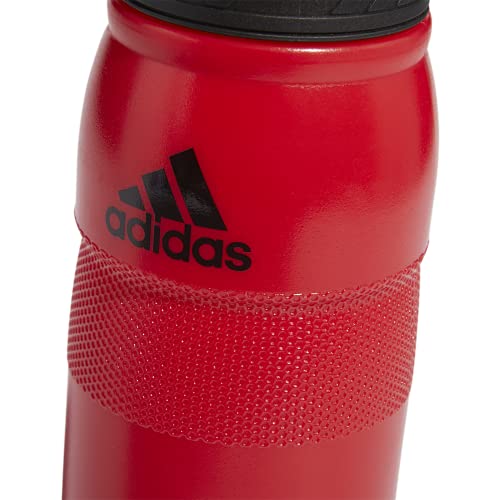 adidas 750 ML (28 oz) Stadium Refillable Plastic Sport Water Bottle - color: Scarlet Red/Black
