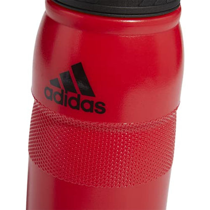 adidas 750 ML (28 oz) Stadium Refillable Plastic Sport Water Bottle - color: Scarlet Red/Black