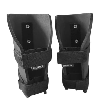 LEONARK Black Armoury Hema Fencing EVA Forearm Overlays Light Adjustable Unisex Armor Arm Guard Protectors