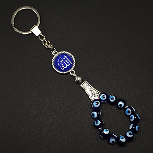 Evil Eye Collection (Evil Eye Bead Keychain and Keychain Collection with Allah - Handbag Holders) - color: Evil Eye Bead Keychain and Keychain Collection With Allah - Handbag Holders