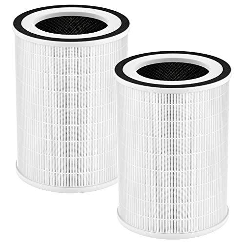 Kilo Filter for Afloia Kilo,KILOPLUS,KILOPRO,MIRO PRO,MIRO Air Purifier | KILO Air Replacement Filter Fits MORENTO MR-Kilo, Kalo, 360° 3-Stage Filtration for Odor,Smoke,Dust,Pollen,Pets,2-Pack,White - color: White, size: KILO Filter
