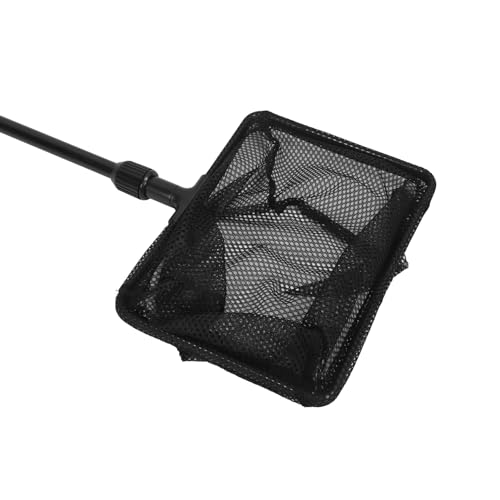 Fish Cleaning Tools, 5 in 1 Gravel Rake Scraper Plant Fork Sponge Brush Fish Net Comfortable Grip Aquarium Cleaning Tool Kit for Aquarium Telescopic Cleaning