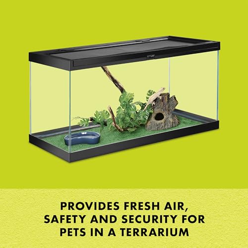 Zilla Fresh Air Screen Cover, Secure and Durable Metal Mesh Cover for Reptile Terrariums, 12 x 6 Inches | Secure and Durable Metal Mesh Cover for Reptile Terrariums - size: 12" x 6"
