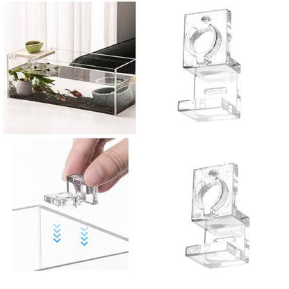 10pcs Aquarium Lid Support Bracket Fish Tank Cover Holder Stand Acrylic Fishtanks Cover Support Clamp Clips Aquarium Lid Support for Fishtanks