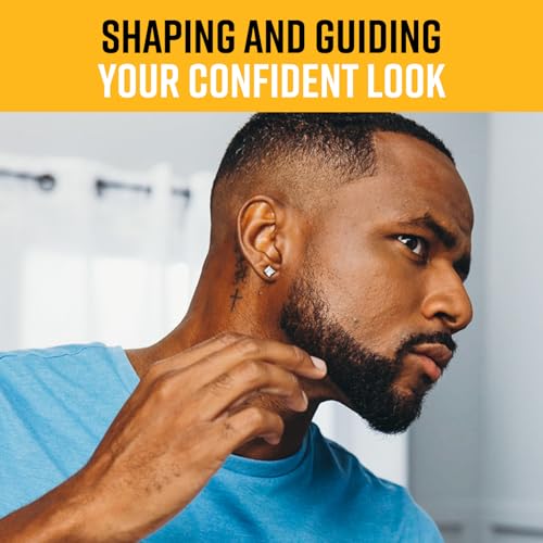 The Cut Buddy PLUS Beard Shaping Tool, Clear Template with Built-in Comb and Bonus Pencil, Ideal for Hairline, Beard, and Mustache Trimming - style: The Cut Buddy PLUS