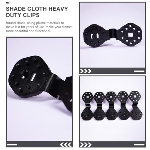 FOMIYES 100pcs Reusable Mesh Buckle Clips Heavy Duty Plastic Shade Cloth Clamps Non-slip Sunshade Net Clips for Greenhouse and Garden Farm Ranch Accessories