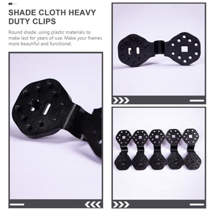 FOMIYES 100pcs Reusable Mesh Buckle Clips Heavy Duty Plastic Shade Cloth Clamps Non-slip Sunshade Net Clips for Greenhouse and Garden Farm Ranch Accessories