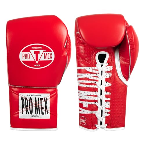 Title Boxing Pro Mex Professional Edge Lace Training/Sparring Boxing Gloves - color: Red, size: 12 oz