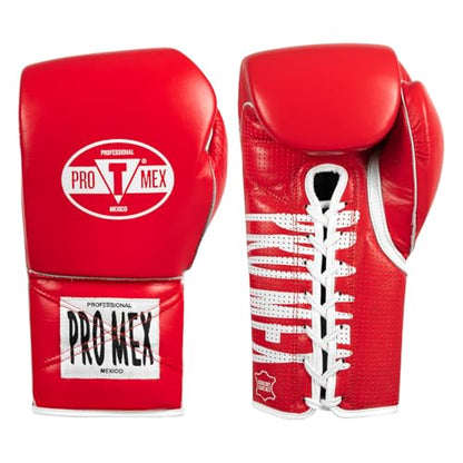 Title Boxing Pro Mex Professional Edge Lace Training/Sparring Boxing Gloves - color: Red, size: 14 oz