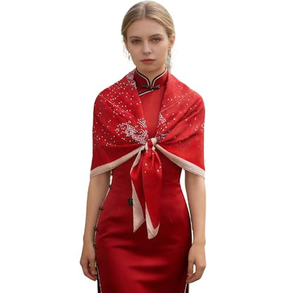 43" Large Square Scarf Fashion Scarves Hair Wrapping Scarfs Night Sleeping Headscarf for Women B07 - color: B0710