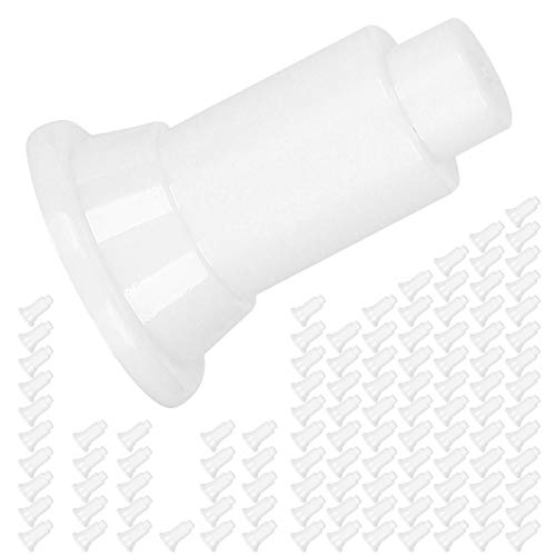 100Pcs Aquarium Isolation Board Support Feet, Adjustable Height PVC Fish Tank Divider Stands, with Food Grade Safety Material, for Easy Cleaning and Stability in Fish Tanks (100 Foot Nails) - color: White