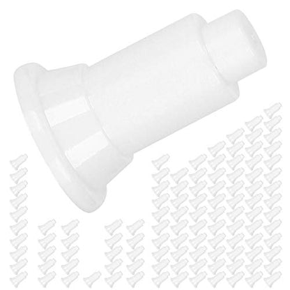 100Pcs Aquarium Isolation Board Support Feet, Adjustable Height PVC Fish Tank Divider Stands, with Food Grade Safety Material, for Easy Cleaning and Stability in Fish Tanks (100 Foot Nails) - color: White