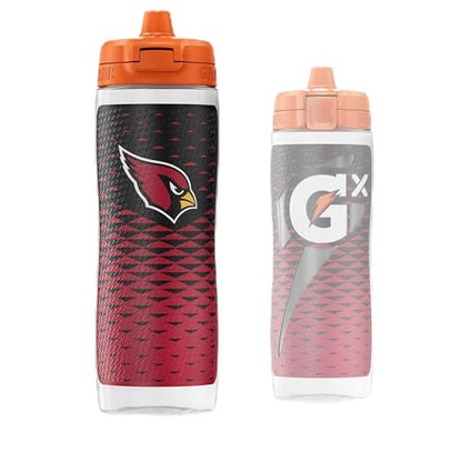 Gatorade Gx NFL Non-Slip Squeeze Bottles, 30 fl oz, Gx Hydration System - color: Arizona Cardinals
