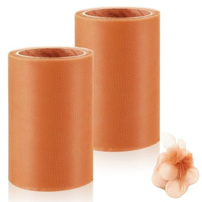 Woanger 2 Rolls Fishing Soft Spawn Net | Spawn Sac Sack Netting, Catfish Fishing Bait Mesh Holder, for Roe Bags Accessories - color: Orange