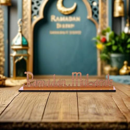 Ramadan Centerpieces Decorations,Eid Mubarak Table Decor,Happy Ramadan Kareem Signs,Detachable Tabletop Party Supplies
