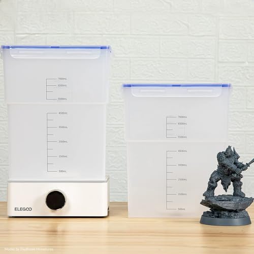 ELEGOO Washing Bucket for ELEGOO Mercury X/XS Bundle Washing and Curing Station, with 7000ML Large Capacity - style: L-Mercury X/XS Bundle Bucket