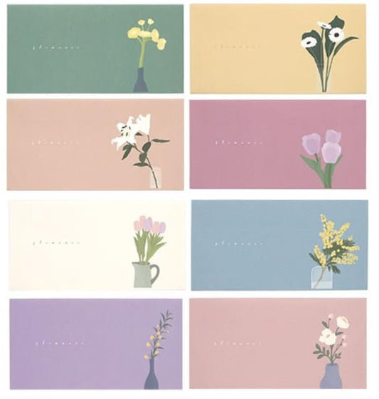 16 Pcs Money Envelopes Cash Envelopes, 8 Designs, 3.5 x 7 Inch (Floral A) - style: Floral A
