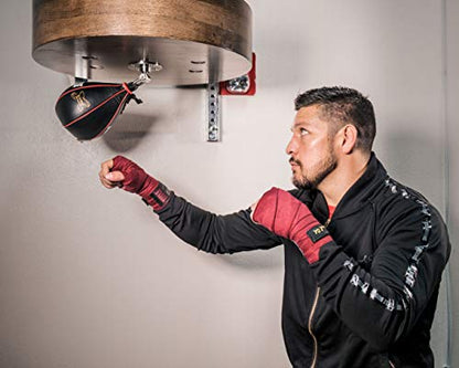TITLE Boxing Gyro Balanced Leather Speed Bag: Speed Bag for Boxing, Speedbag, Speed Bags, Boxing Speed Bag, Title Speed Bag, Boxing Bag, Boxing Equipment, Punching Bag - size: L (7" x 10")