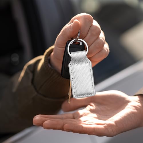 LaserGram Rectangle Keychain, Allah 2, Personalized Engraving Included (Carbon Fiber Silver) - color: Carbon Fiber Silver
